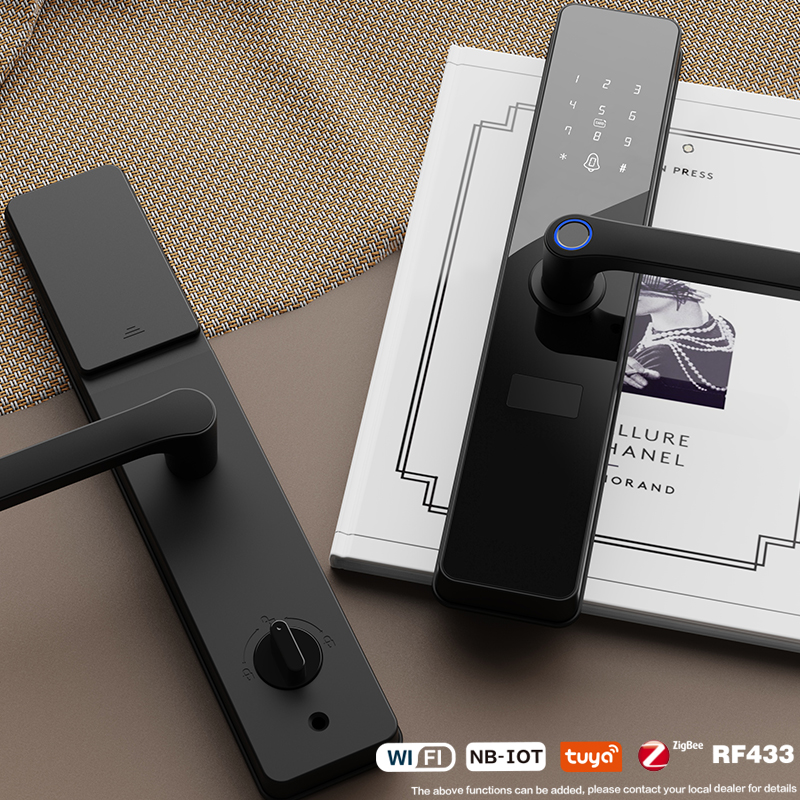 F8涂鴉家用智能門鎖通通鎖